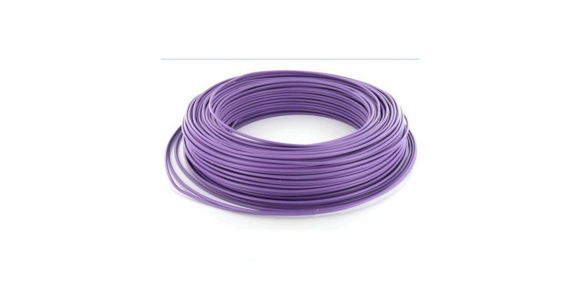 Fil électrique Rigide H07VU 2.5² Vert / Jaune – Couronne De 100m